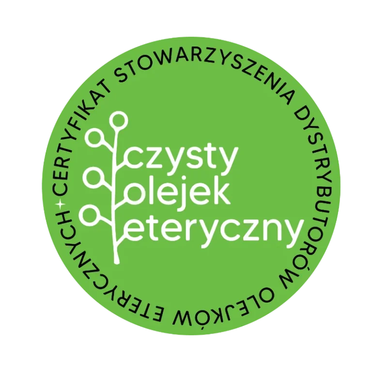 Certyfikat czystego olejku eterycznego SDOE