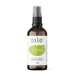 Olej jojoba — butelka z przodu, etykieta