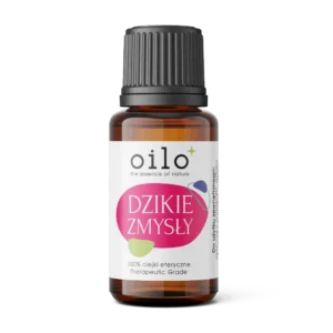 Dzikie Zmysły — butelka z przodu, etykieta