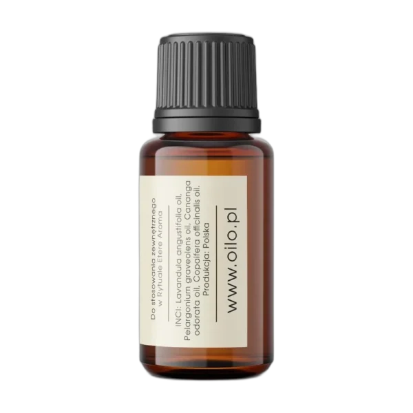 Etere Aroma — tył etykiety z INCI i pochodzeniem