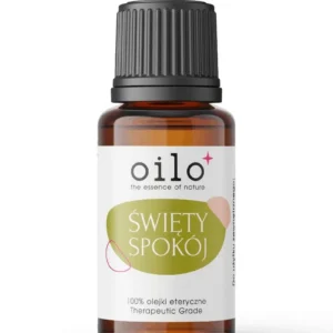 Mieszanka Święty Spokój — butelka z przodu, etykieta