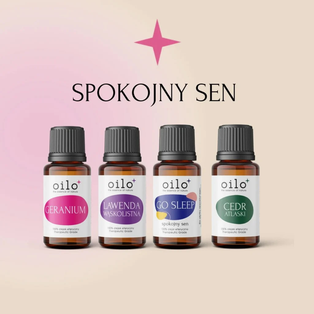 SPOKOJNY SEN — zestaw: geranium, lawenda wąskolistna, Go Sleep, cedr atlaski