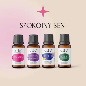 SPOKOJNY SEN — zestaw: geranium, lawenda wąskolistna, Go Sleep, cedr atlaski