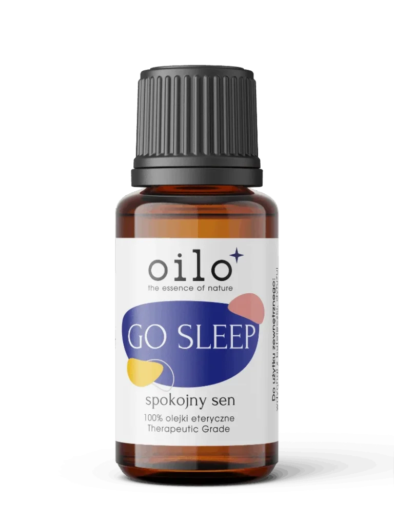 Mieszanka Go Sleep / spokojny sen — butelka z przodu, etykieta