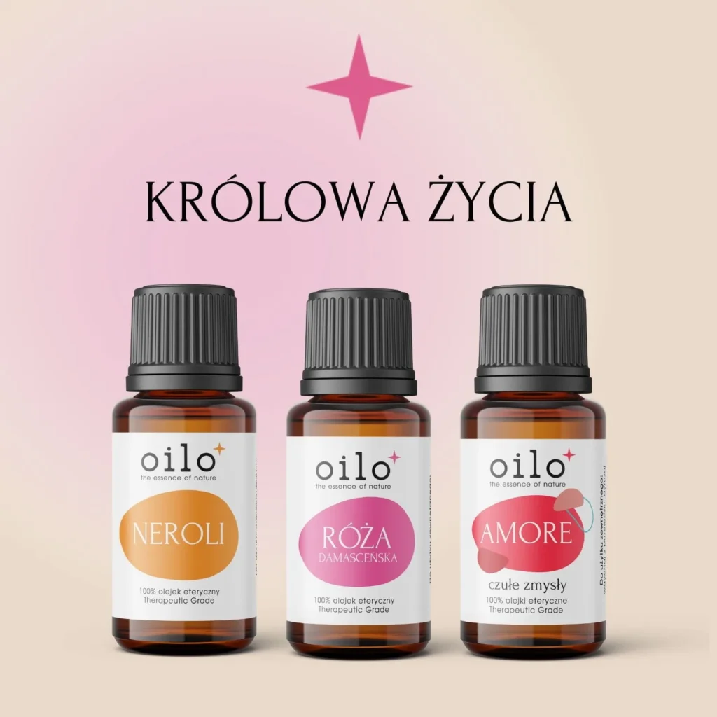 KRÓLOWA ŻYCIA — zestaw: neroli, róża damasceńska, Amore