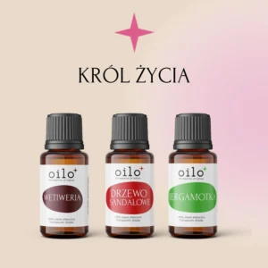 KRÓL ŻYCIA — zestaw: wetiweria, drzewo sandałowe, bergamotka