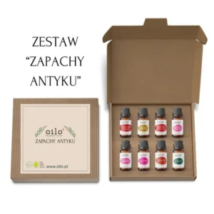 ZAPACHY ANTYKU — zestaw otwarty i zamknięte pudełko