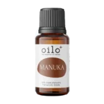 Olejek manuka — butelka z przodu, etykieta