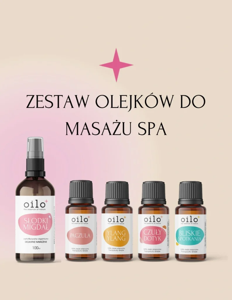 PACHNĄCE SPA — słodki migdał 100 ml oraz paczula, ylang ylang, Czuły Dotyk i Bliskie Spotkania
