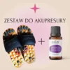 ZESTAW DO AKUPRESURY — klapki akupresurowe oraz olejek lawenda wąskolistna