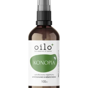 Olej konopny zimnotłoczony Oilo Bio 100 ml — butelka z pompką